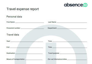Travel Expense Reimbursement Template: in PDF and DOCX